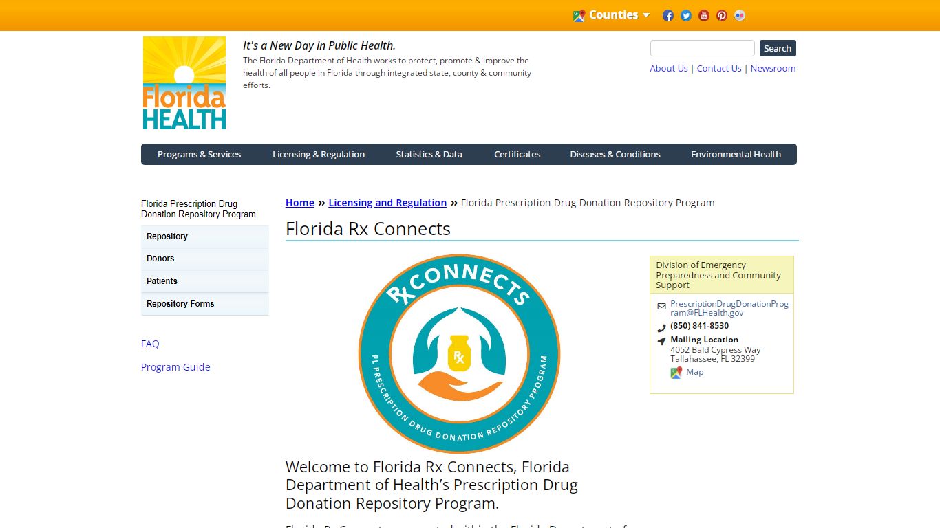 Florida Rx Connects | Florida Department of Health