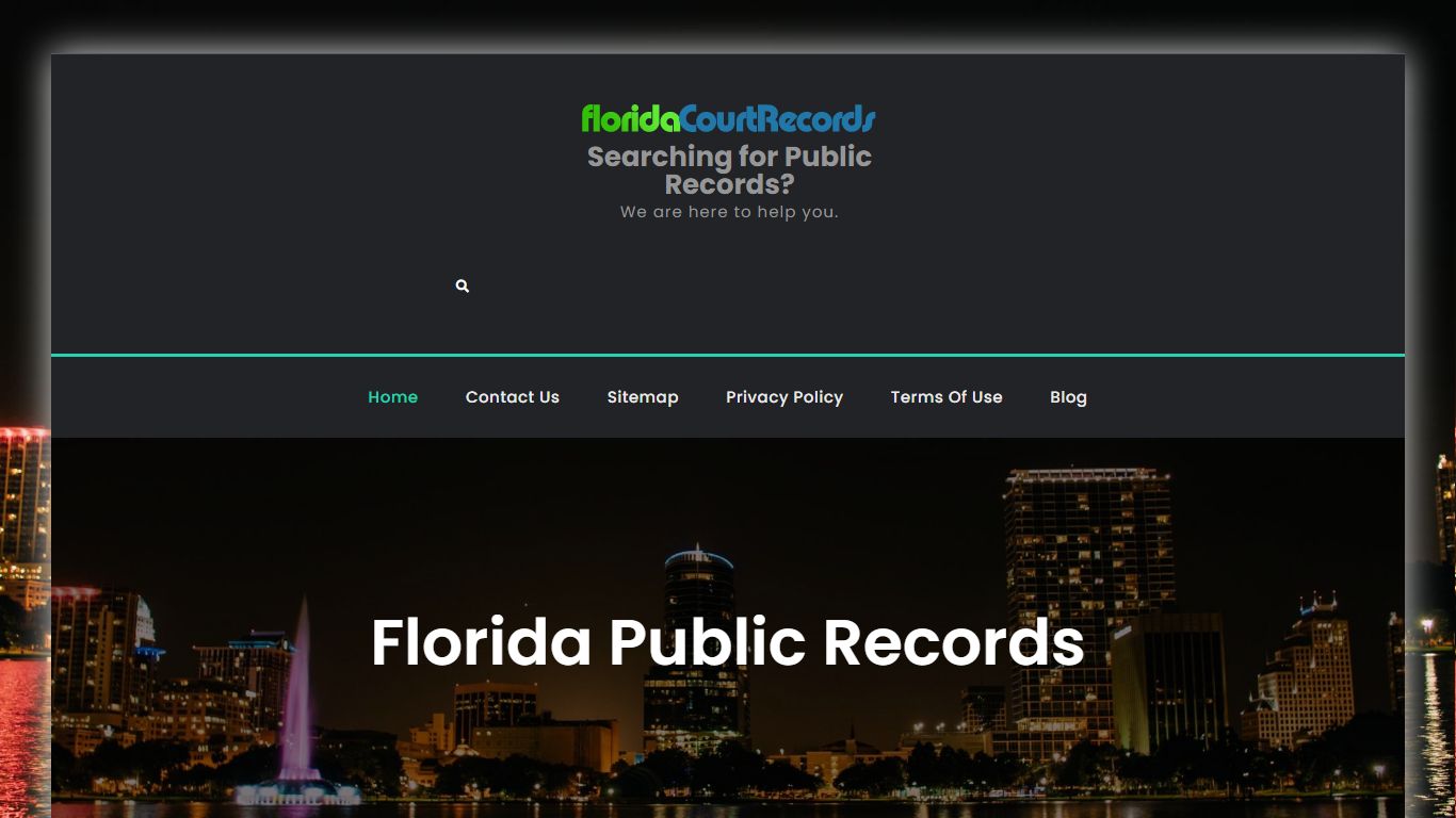 Florida Public Records | Searching for Public Records?